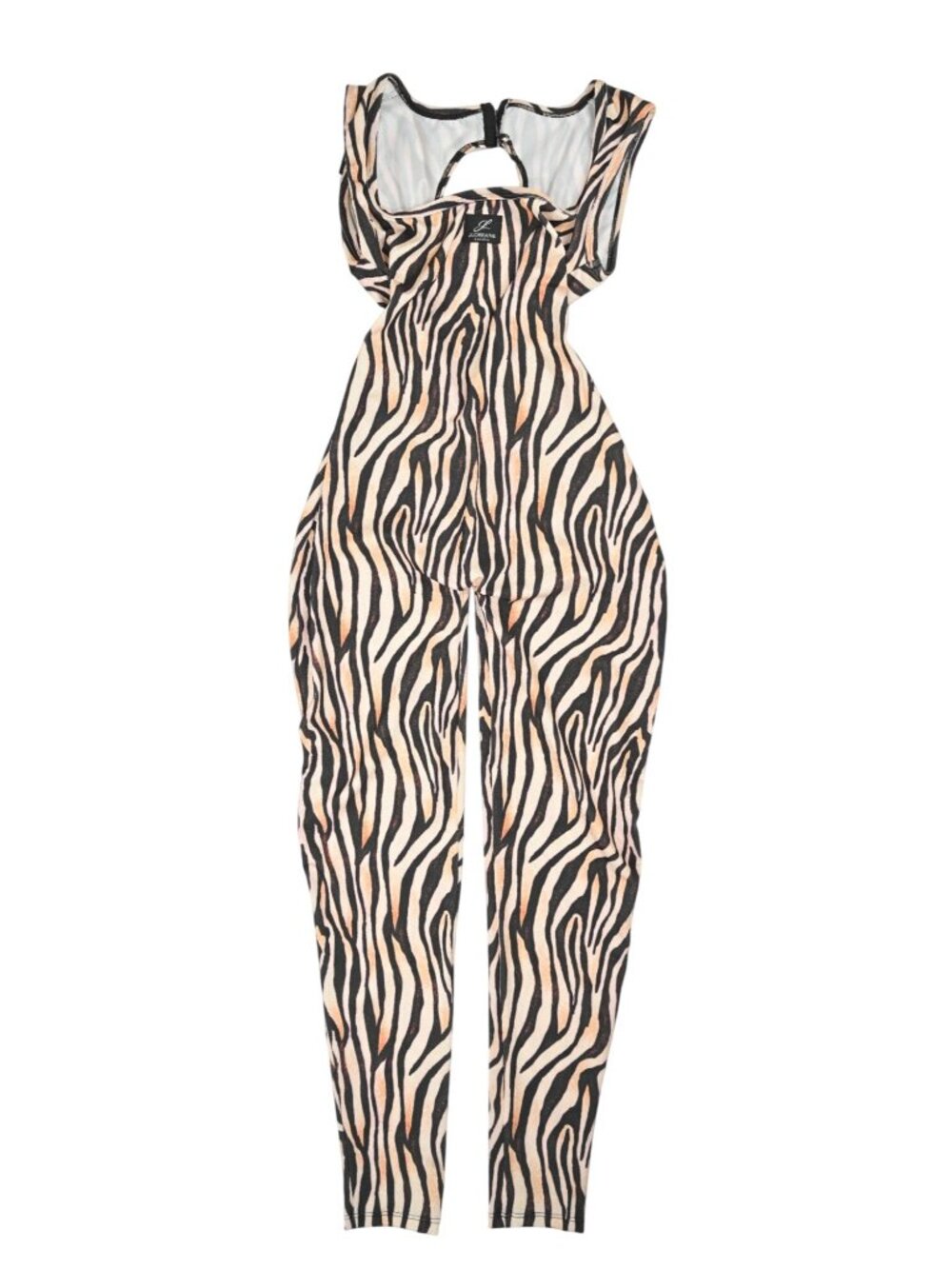 Jlorraine Designs Erika Jumpsuit in Zebra Print
